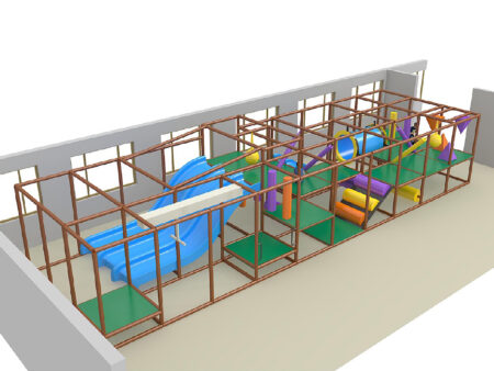 Indoor Playground GPS1288 - 8 ft. H x 40 ft. W x 12 ft.