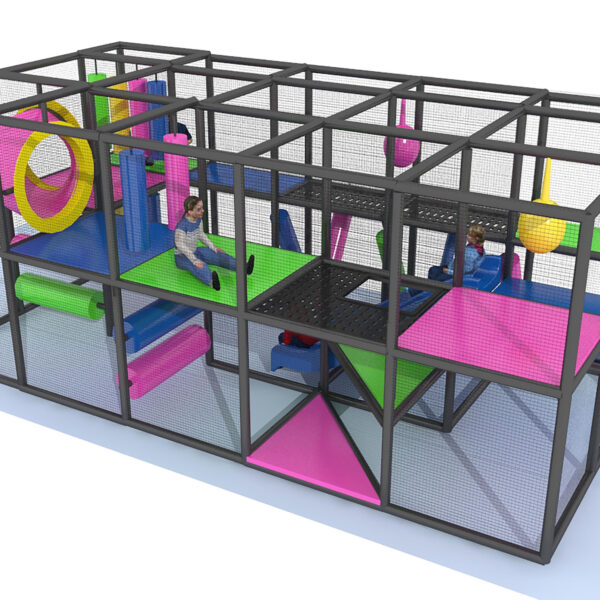 Indoor Playground GPS200 – 8 ft. H x 5 ft. W x 20 ft.