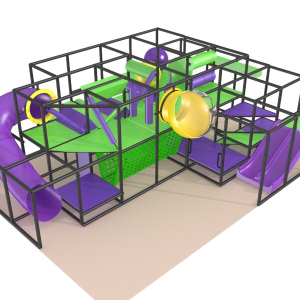 Indoor Playground GPS1343 – 9 ft. H x 20 ft. W x 28 ft.