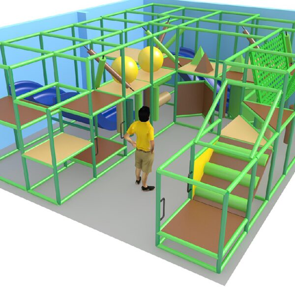 Indoor Playground GPS1272 – 9 ft. H x 25 ft. W x 20 ft.