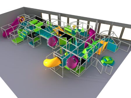 Indoor Playground GPS1220 - 9 ft. H x 33 ft. W x 53 ft.
