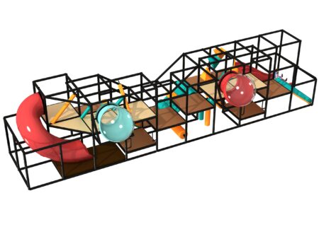 Indoor Playground GPS1231 - 9 ft. H x 8 ft. W x 40 ft.