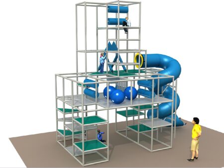Indoor Playground GPS1279 - 24 ft. H x 24 ft. W x 12 ft.