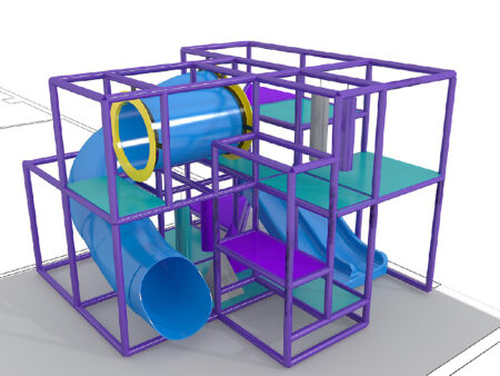Indoor Playground GPS1358 - 9 ft. H x 12 ft. W x 12 ft.