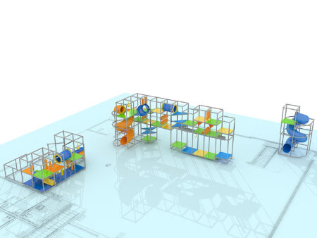 Indoor Playground GPS1371 - 8 ft. H x 20 ft. W x 16 ft.