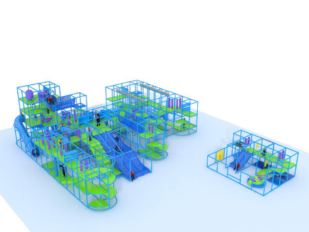 Indoor Playground GPS1377 - 19 ft. H x 55 ft. W x 55 ft.