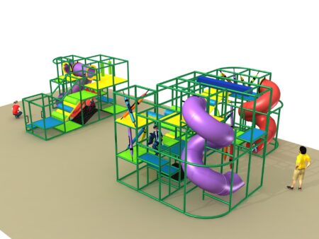 Indoor Playground GPS1382 - 14 ft. H x 16 ft. W x 28 ft.