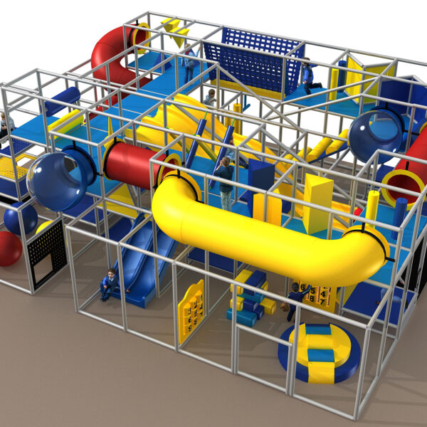 Indoor Playground GPS1384 – 15 ft. H x 36 ft. W x 28 ft.