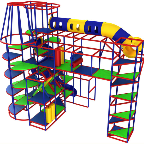 Indoor Playground GPS1387 – 24 ft. H x 28 ft. W x 16 ft.