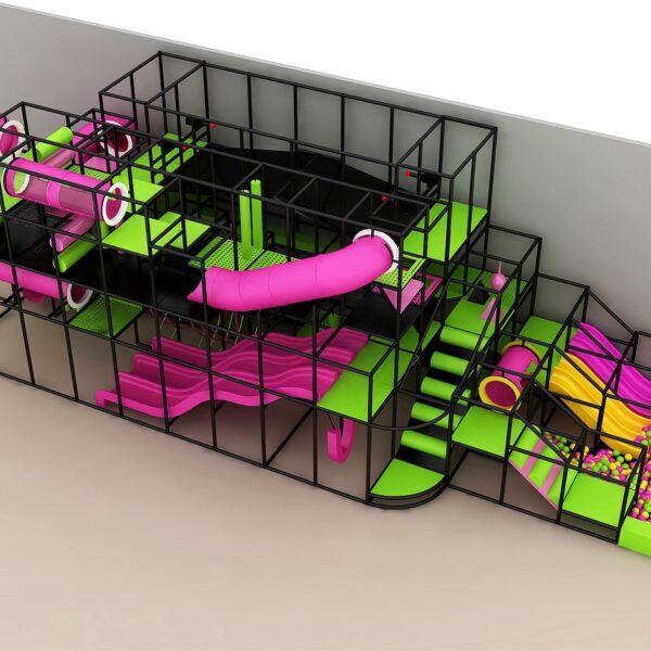 Indoor Playground GPS1388 – 19 ft. H x 70 ft. W x 20 ft.