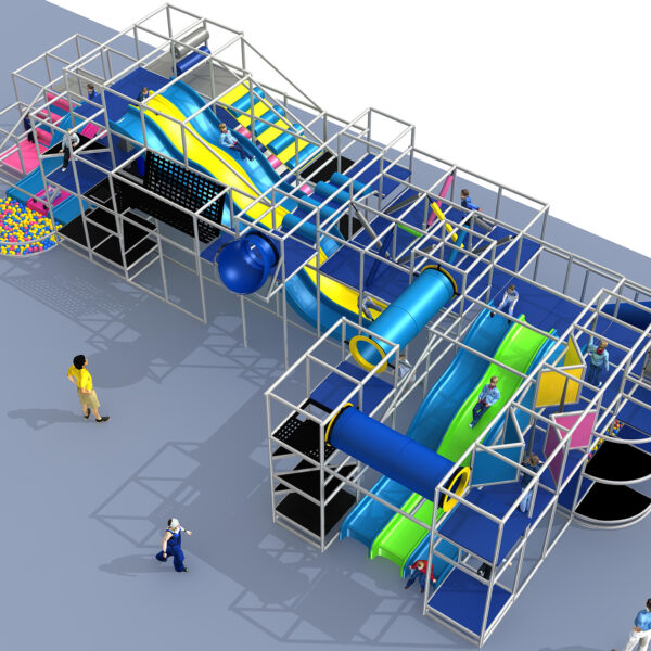 Indoor Playground GPS1389 – 15 ft. H x 64 ft. W x 28 ft.