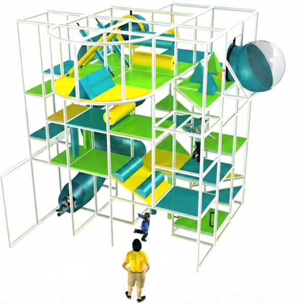 Indoor Playground GPS1124 – 19 ft. H x 16 ft. W x 16 ft.