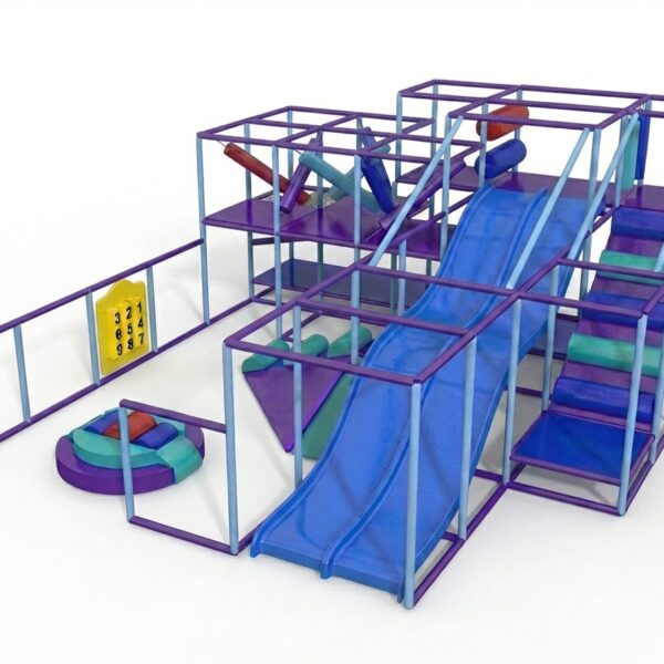Indoor Playground GPS965 – 11 ft. H x 22 ft. W x 24 ft.